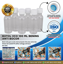 Load image into Gallery viewer, Botol VCO 100 ML Bening Anti Bocor