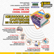 Load image into Gallery viewer, Cartridge MCISS Refillable Epson C90, C79, CX5500, CX9300F Plus Tinta