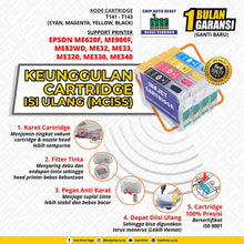 Load image into Gallery viewer, Cartridge MCISS Refillable Epson ME620F, ME900F, ME82WD, ME32, ME33, ME320, ME330, ME340 Plus Tinta