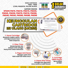 Load image into Gallery viewer, Cartridge MCISS Refillable Epson Picture Matte PM70, PM210, PM215, PM235, PM245, PM250, PM270, PM310, PM200, PM240, PM245, PM260, PM280, PM290 Plus Tinta