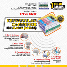 Load image into Gallery viewer, Cartridge MCISS Refillable Epson R1390 Plus Tinta