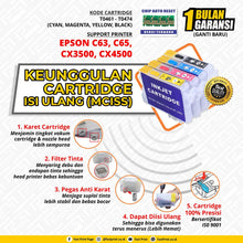 Load image into Gallery viewer, Cartridge MCISS Refillable Epson C63, C65, CX3500, CX4500 Kosongan