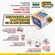 Load image into Gallery viewer, Cartridge MCISS Refillable Epson C63, C65, CX3500, CX4500 Plus Tinta