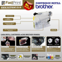 Load image into Gallery viewer, Cartridge MCISS Refillable Brother DCP 145C, 165C, 195C, J175W, J125, J315W, J515W MFC J220, J265W, J410, J415W, 250C, 255CW, 257CW, 290C, 295CN Plus Tinta